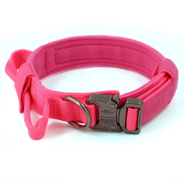 Military Dog Harness For Large Medium Dogs Pink Harness Collar Leash Set Adjustable Pet German Shepherd Tactical Training Vest